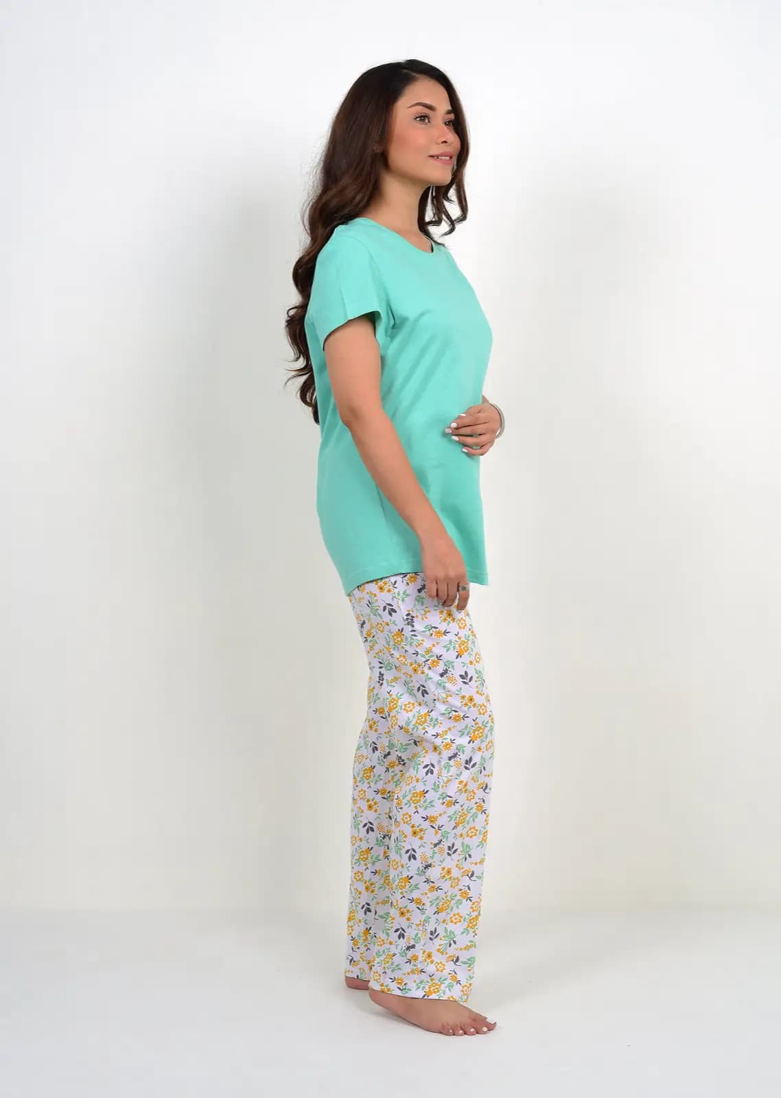 Mint Print PJ Set