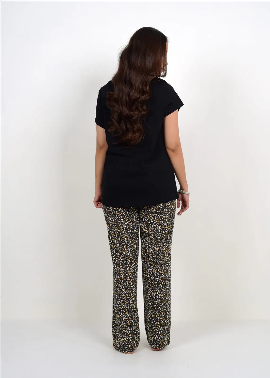 BLACK Print PJ Set