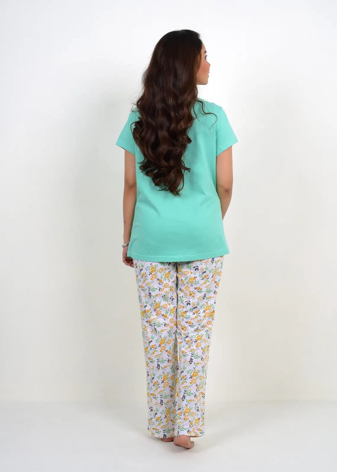 Mint Print PJ Set